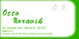 otto moravik business card